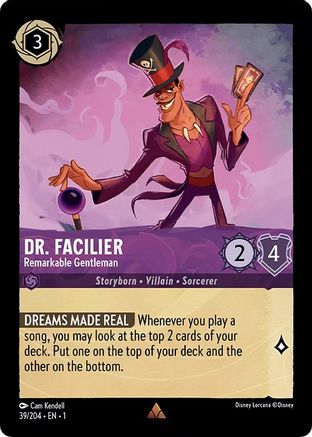 Dr. Facilier - Remarkable Gentleman (39/204) - The First Chapter Cold Foil - Lorcana - Single Cards