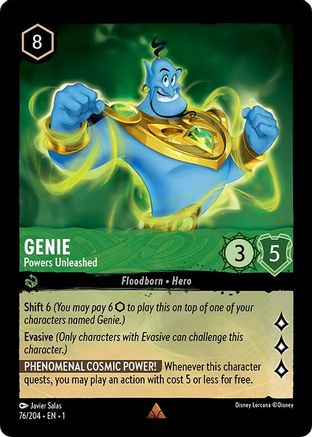Genie - Powers Unleashed (76/204) - The First Chapter Cold Foil - Lorcana - Single Cards