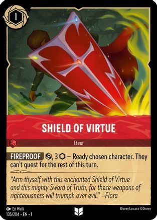 Shield of Virtue (135/204) - The First Chapter Cold Foil - Lorcana - Single Cards