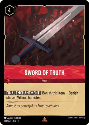 Sword of Truth (136/204) - The First Chapter Cold Foil - Lorcana - Single Cards
