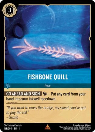 Fishbone Quill (168/204) - The First Chapter - Lorcana - Single Cards