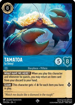 Tamatoa - So Shiny! (159/204) - The First Chapter - Lorcana - Single Cards