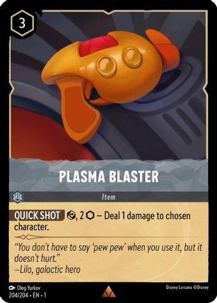 Plasma Blaster (204/204) - The First Chapter Cold Foil - Lorcana - Single Cards