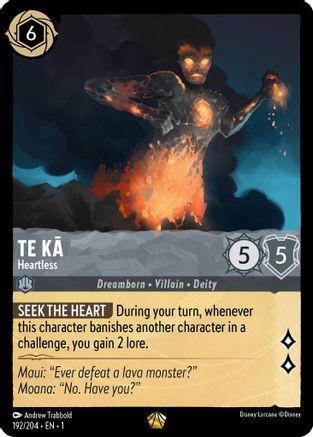 Te Ka - Heartless (192/204) - The First Chapter Cold Foil - Lorcana - Single Cards