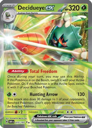 Decidueye ex (015) [SV03] Pokemon SV03: Obsidian Flames - Single Cards