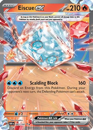 Eiscue ex (042) [SV03] Pokemon SV03: Obsidian Flames - Single Cards
