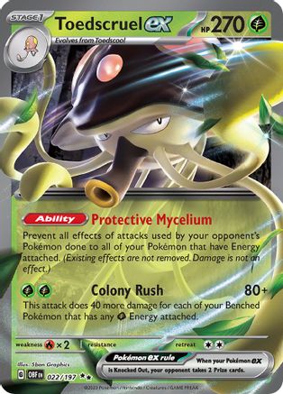 Toedscruel ex (022) [SV03] Pokemon SV03: Obsidian Flames - Single Cards
