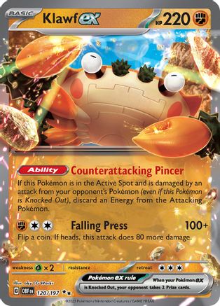 Klawf ex (120) [SV03] Pokemon SV03: Obsidian Flames - Single Cards