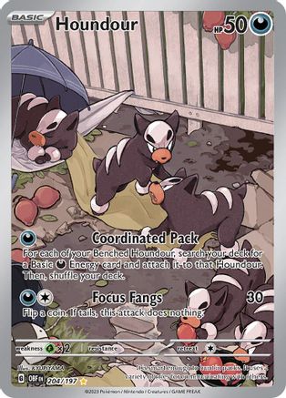 Houndour - 204/197 (204) [SV03] Pokemon SV03: Obsidian Flames - Single Cards