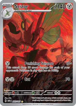 Scizor - 205/197 (205) [SV03] Pokemon SV03: Obsidian Flames - Single Cards
