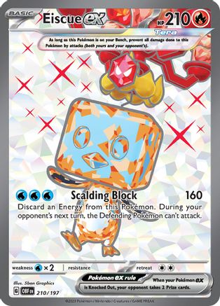Eiscue ex - 210-197 (210) [SV03] Pokemon SV03: Obsidian Flames - Single Cards