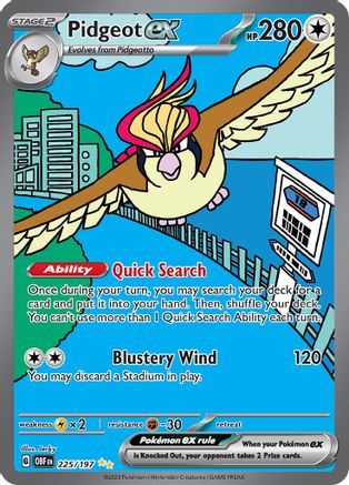 Pidgeot ex - 225/197 (225) [SV03] Pokemon SV03: Obsidian Flames - Single Cards