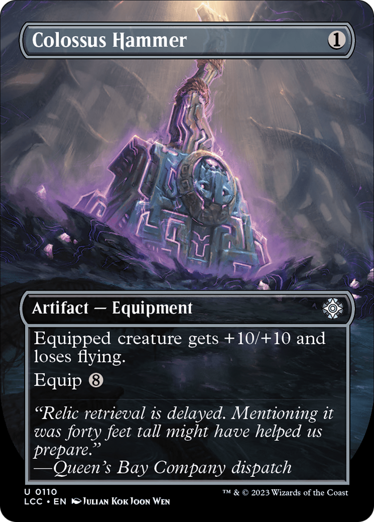 Colossus Hammer (Borderless) (LCC-110) - The Lost Caverns of Ixalan Commander - Magic The Gathering - Single Cards