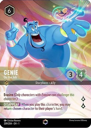 Genie - On the Job (Enchanted) (209/204) - The First Chapter Holofoil - Lorcana - Single Cards
