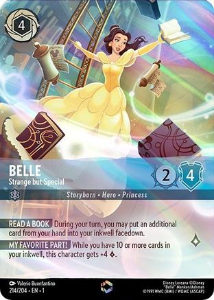 Belle - Strange but Special (Enchanted) (214/204) - The First Chapter Holofoil - Lorcana - Single Cards
