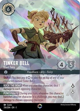 Tinker Bell - Giant Fairy (Enchanted) (216/204) - The First Chapter Holofoil - Lorcana - Single Cards