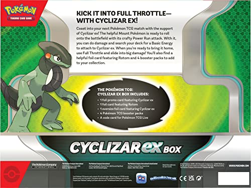 Pokémon TCG: Cyclizar ex Box - 4 Packs, Promo Cards - 3
