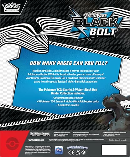 Pokemon TCG Scarlet & Violet 10.5 Black Bolt Binder Box - 5