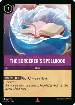 The Sorcerer's Spellbook (68/204) - Rise of the Floodborn - Lorcana - Single Cards