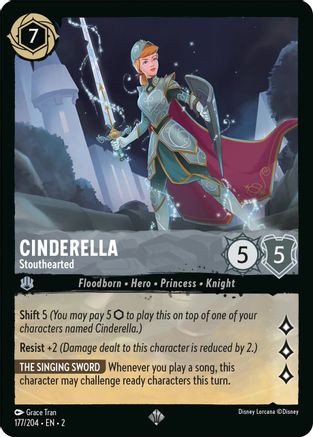Cinderella - Stouthearted (177/204) - Rise of the Floodborn - Lorcana - Single Cards