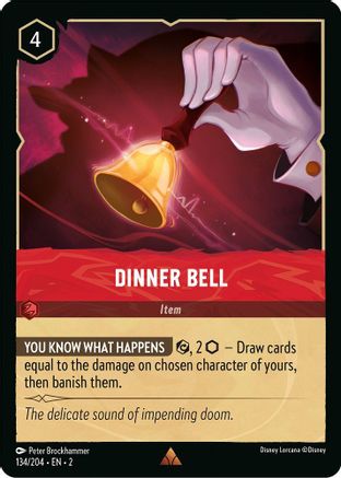 Dinner Bell (134/204) - Rise of the Floodborn Cold Foil - Lorcana - Single Cards