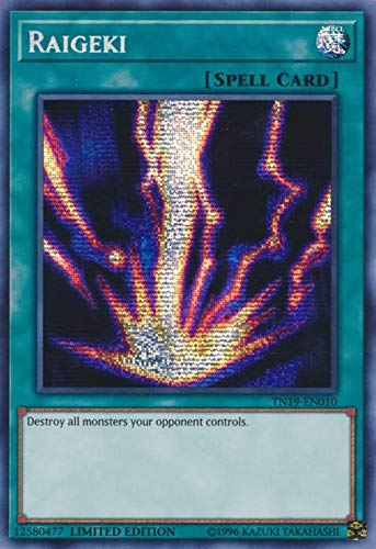 Raigeki - TN19-EN010 - Prismatic Secret Rare - Limited Edition Yu-Gi-Oh!