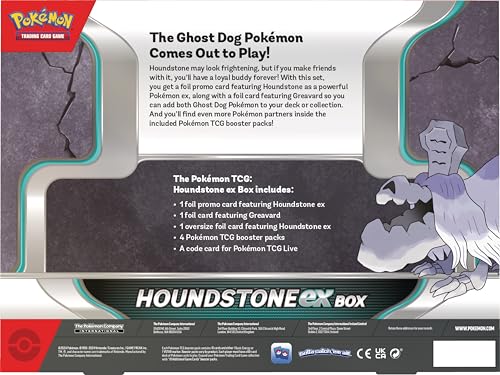 Pokémon TCG: Houndstone ex Box (4 Booster Packs, 2 Foil Cards & 1 Oversize Foil Card) - 2