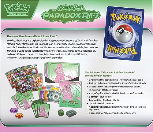 Pokemon TCG: Scarlet and Violet: Paradox RIFT: Elite Trainer Box - Iron Valiant - 2