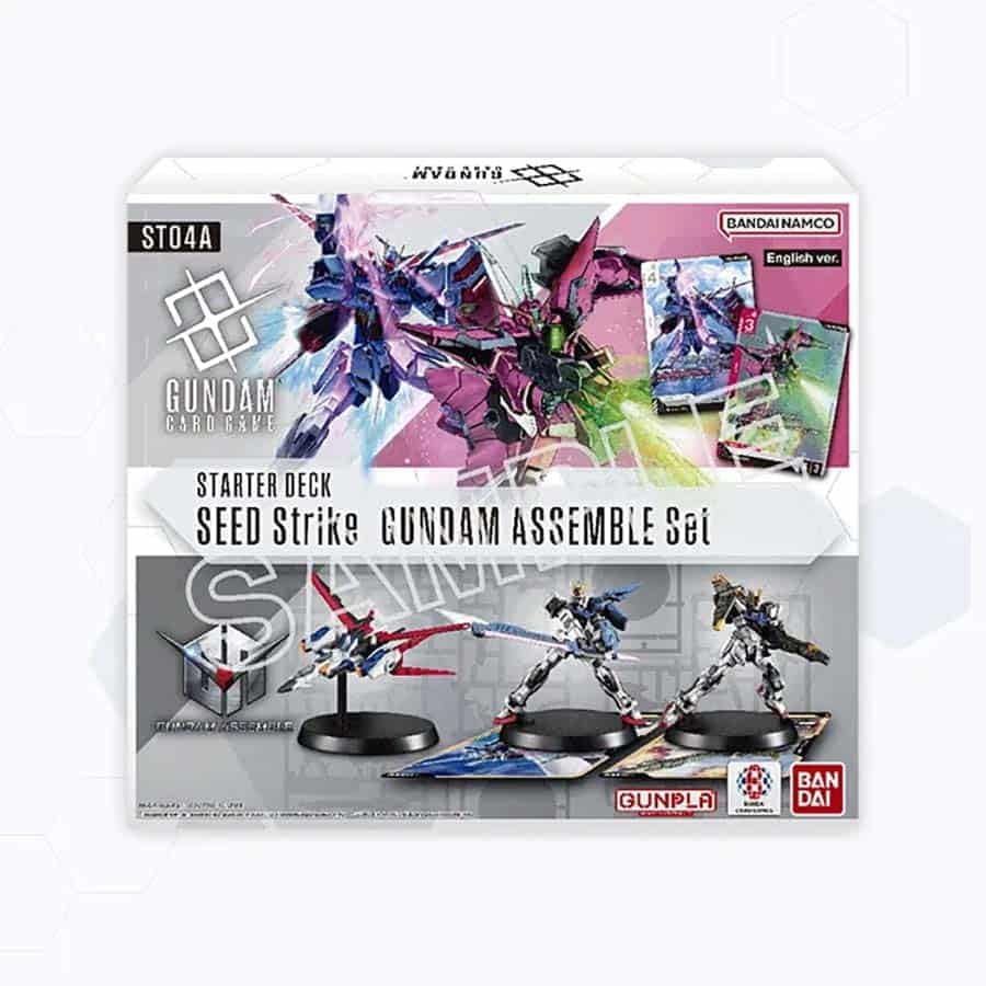 Gundam Card Game Assemble Starter Set - Seed Strike (ST04A) - 50 Cards, 3 Gundam Minis - 2