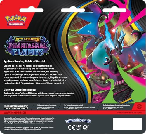 Pokémon TCG: Mega Evolution—Phantasmal Flames Triple Pack Weavile (1 Foil Promo Card & 3 Booster Packs) - 3