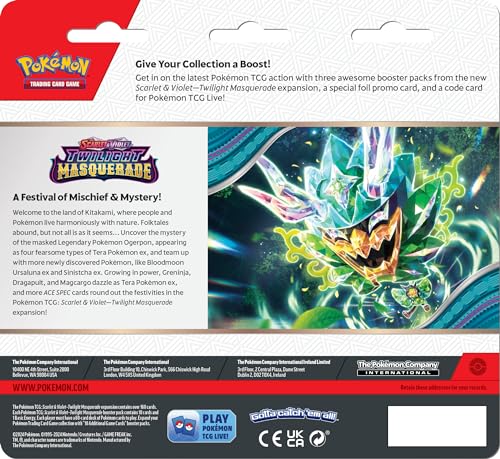 Pokémon TCG: Scarlet & Violet—Twilight Masquerade Three-Booster Blister - Random Character - 2