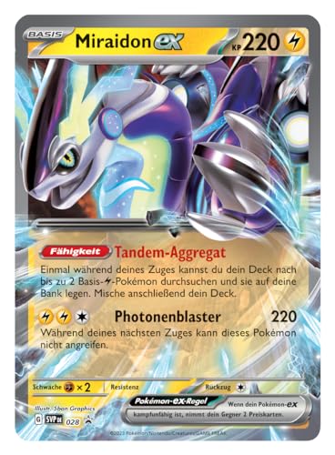 Pokémon - Trading Card Game: Tin-Box Paldea Legends - Miraidon (1 Holographic Card & 4 Booster Packs) - 3