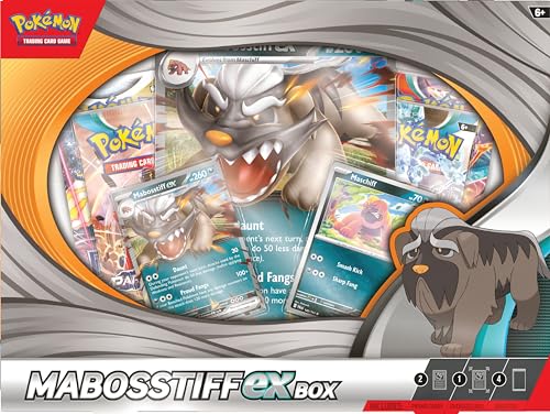 Pokémon TCG: Mabosstiff ex Box (2 Foil Promo Cards, 1 Foil Oversize Card & 4 Booster Packs) - 5