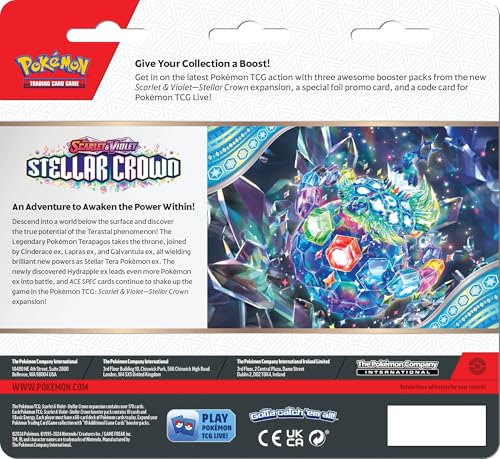 Pokemon TCG: Scarlet & Violet—Stellar Crown Three-Booster Blister Latias - 2