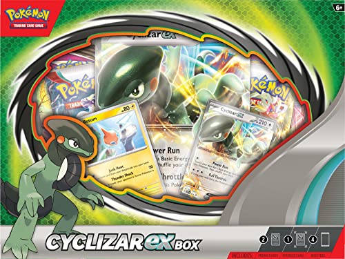 Pokémon TCG: Cyclizar ex Box - 4 Packs, Promo Cards - 5