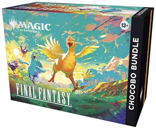 Magic: The Gathering - Final Fantasy Chocobo Bundle (1 Chocobo Booster, 10 Play Boosters, 1 Alt-Art Promo Card, 1 Scene Card, 32 Basic Lands, 1 Click Wheel, and More) - 2
