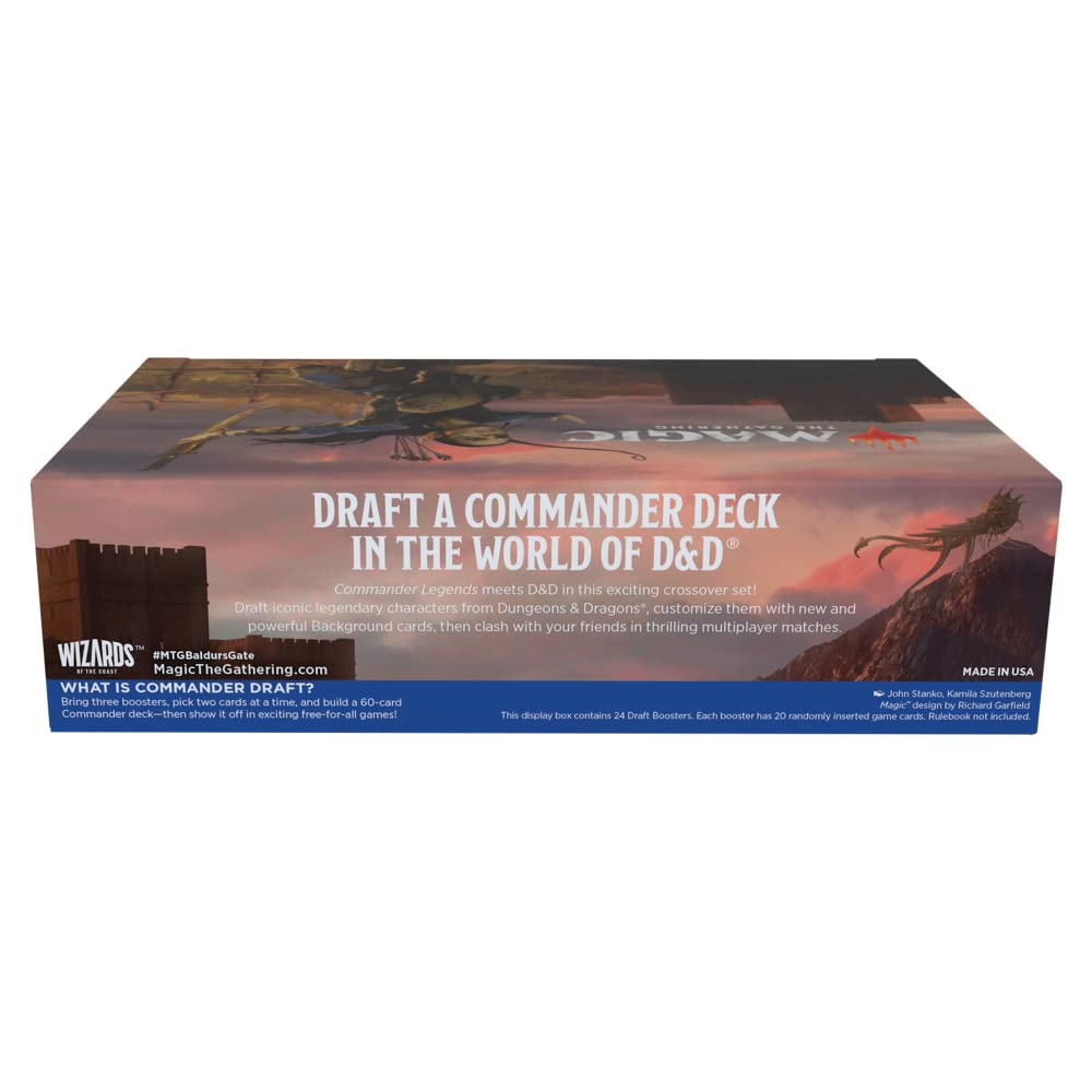 Magic: The Gathering Commander Legends: Battle for Baldur’s Gate Draft Booster Box | 24 Packs (480 Magic Cards) - 4