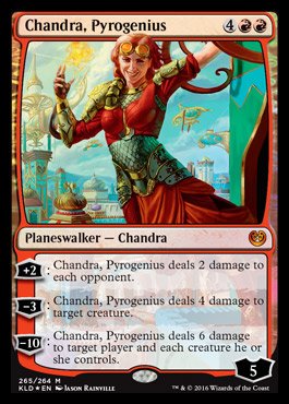Magic Kaladesh Planeswalker 60-card Deck: Chandra, Pyrogenius with 2 Booster Packs - 2