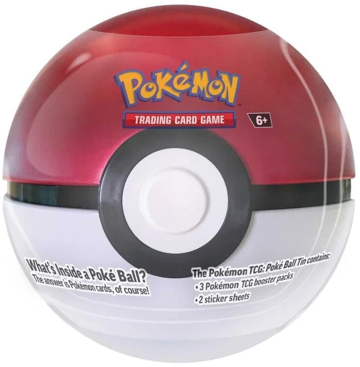 Pokémon PKM Pokeball Tin Autumn 2025 DE, 3 Booster Packs + 2 Sticker Sheets - 7