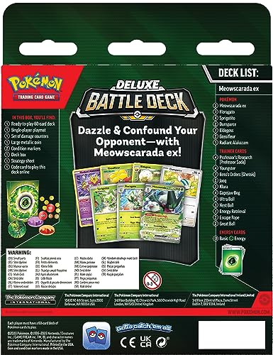Pokémon TCG: Meowscarada ex Deluxe Battle Deck (Ready-to-Play 60-Card Deck & Accessories) - 3
