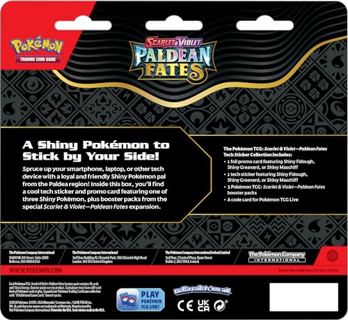 POKEMON TCG: Scarlet and Violet: PALDEAN Fates: TECH Sticker Collection - Shiny Maschiff - 4
