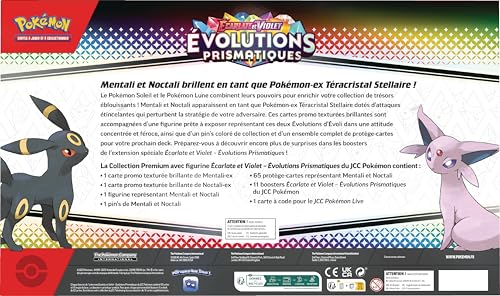 Pokémon : Premium Collection with Scarlet & Purple Figure - Prismatic Evolution of The Pokémon TCG (2 Textured Glossy Promo Cards, 11 Boosters) - 8