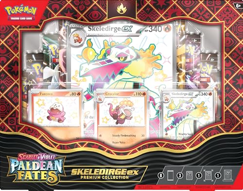 Pokemon TCG: Scarlet and Violet: PALDEAN Fates: Pokemon EX Premium Collection - Shiny Fuecoco - 7