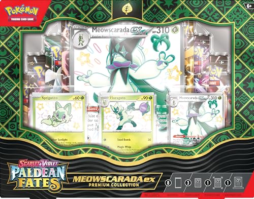 Pokemon TCG: Scarlet and Violet: PALDEAN Fates: Pokemon EX Premium Collection - Shiny Sprigatito - 7