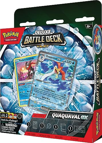 Pokémon TCG: Quaquaval ex Deluxe Battle Deck (Ready-to-Play 60-Card Deck & Accessories) - 4