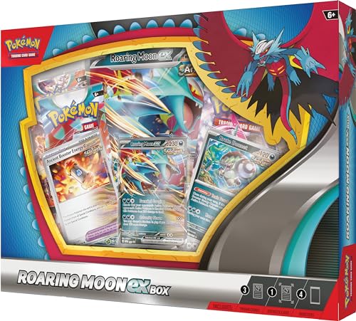 Pokémon TCG: Roaring Moon ex Box (1 Foil Promo Card, 1 Oversize Foil Card & 4 Booster Packs) - 3