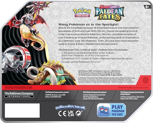 Pokemon TCG: SV4.5 Paldean Fates Tin - Charizard - 2
