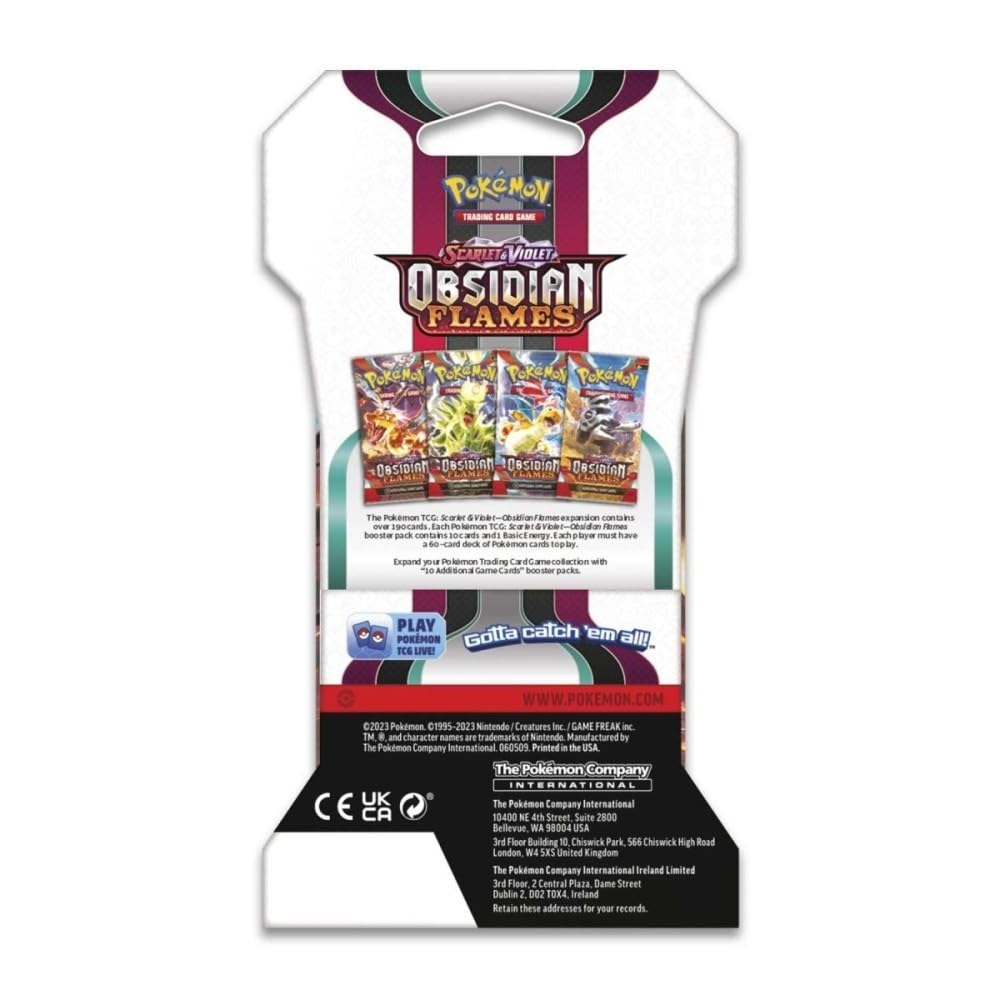 Pokemon Scarlet & Violet 3 Obsidian Flames Sleeved Booster 8 Packs - 2