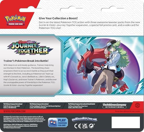 Pokemon TCG: Scarlet & Violet — Journey Together Three-Booster Blister - Scrafty - 3