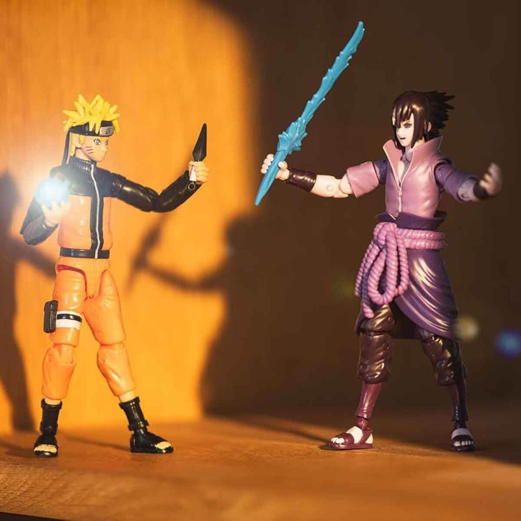 BANDAI Anime Heroes Action Figure Uchiha Sasuke Rinnegan/Mangekyo Sharingan | 17cm Sasuke Figure with Extra Hands and Accessories | Naruto Shippuden Anime Figure Action Figures for Boys and Girls - 7